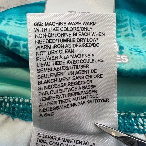 The North Face Echo Lake Halter Dress Turquoise Tie Dye Small Summer Travel - Picture 11 of 13